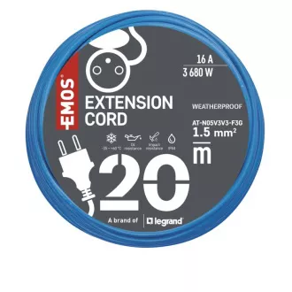EMOS PRODUŽITELJ 1 OD 20M 1.5MM KABELA PROTIV SMRZAVANJA