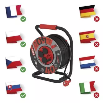 EMOS BUBANJ METAL. 4 OD 40M 2.5MM GUMICA/NEOPREN