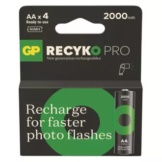 GP punjiva ReCyko Pro foto bljeskalica AA 2000mAh-4kom