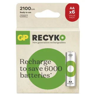 GP palica za punjenje. ReCyko 2100 AA (HR6) - 6 kom GP palica za punjenje. ReCyko 2100 AA (HR6) - 6 kom