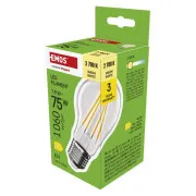 EMOS LED FLM A60 7.8W(75W) 1060lm E27 WW