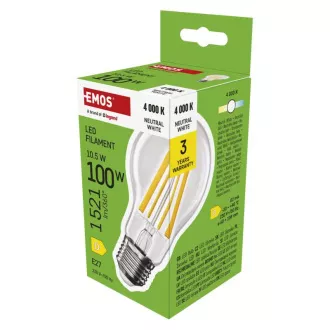 EMOS LED FLM A60 10.5W(100W) 1521lm E27 NW EMOS LED FLM A60 10.5W(100W) 1521lm E27 NW