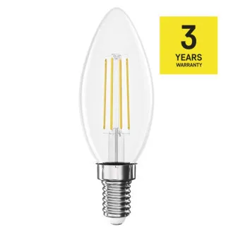 EMOS LED FLM SVIJEĆA 3.4W(40W) 470lm E14 WW EMOS LED FLM SVIJEĆA 3.4W(40W) 470lm E14 WW