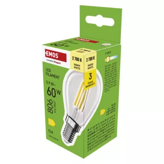 EMOS LED FLM MINI GL 5.9W(60W) 806lm E14 WW