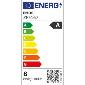 EMOS LED FLM A60 7.2W(100W) 1521lm E27 WW A KLASA