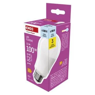 EMOS LED CLS A60 13W(100W) 1521lm E27 CW EMOS LED CLS A60 13W(100W) 1521lm E27 CW
