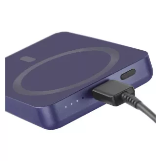 EMOS POWERBANK WI 522, bežično punjenje 20W, 5000mAh, PLAVA, 1xUSB-C