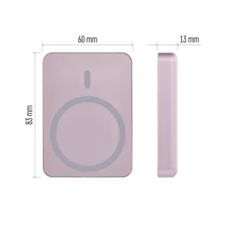 EMOS POWERBANK WI 522, bežično punjenje 20W, 5000mAh, BOJA OD LOSOSA, 1xUSB-C EMOS POWERBANK WI 522, bežično punjenje 20W, 5000mAh, BOJA OD LOSOSA, 1xUSB-C