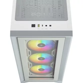 CORSAIR iCUE 4000X RGB TG mid-tower, bijela CORSAIR iCUE 4000X RGB TG mid-tower, bijela
