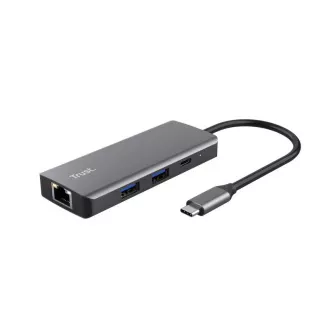 TRUST 6-u-1 USB-C adapter s više ulaza TRUST 6-u-1 USB-C adapter s više ulaza
