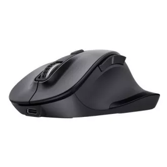 Trust Fyda bežični miš za više uređaja/uredski/optički/za dešnjake/2400 DPI/USB+BT/crni