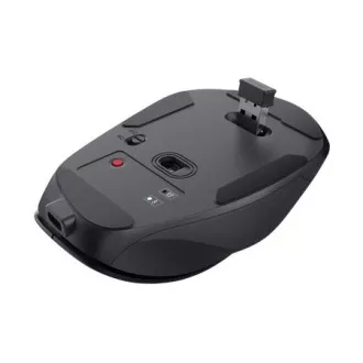 Trust Fyda bežični miš za više uređaja/uredski/optički/za dešnjake/2400 DPI/USB+BT/crni