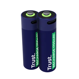 TRUST USB-C PUNJIVE BATERIJE 2P - AA TRUST USB-C PUNJIVE BATERIJE 2P - AA