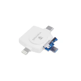 VIKING ČITAČ MEMORIJSKIH KARTICA V4 USB3.0 4V1 bijeli VIKING ČITAČ MEMORIJSKIH KARTICA V4 USB3.0 4V1 bijeli