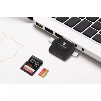 VIKING ČITAČ MEMORIJSKIH KARTICA V4 USB3.0 4V1 bijeli VIKING ČITAČ MEMORIJSKIH KARTICA V4 USB3.0 4V1 bijeli