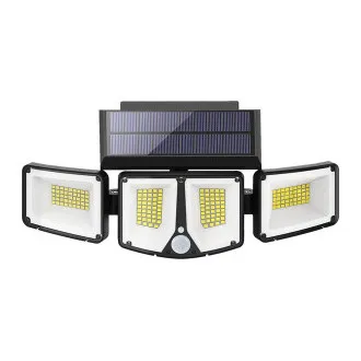 Vanjska solarna LED svjetiljka sa senzorom pokreta VIKING S180/1200lm/2200mAh/3 načina rada/IP65 Vanjska solarna LED svjetiljka sa senzorom pokreta VIKING S180/1200lm/2200mAh/3 načina rada/IP65