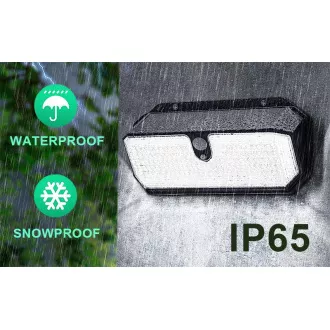 Vanjska solarna LED svjetiljka sa senzorom pokreta VIKING S282/2600lm/2200mAh/3 načina rada/IP65 Vanjska solarna LED svjetiljka sa senzorom pokreta VIKING S282/2600lm/2200mAh/3 načina rada/IP65