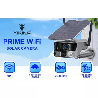 Solarna kamera Viking PRIME-WiFi/18000mAh/noćni vid u boji/IP66/aplikacija/Android/iOS