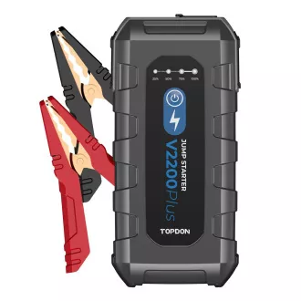 TOPDON V2200Plus/16000mAh/maksimalna izlazna struja 2200A/2xUSB-A/USB-C/DC priključak/tester baterija TOPDON V2200Plus/16000mAh/maksimalna izlazna struja 2200A/2xUSB-A/USB-C/DC priključak/tester baterija