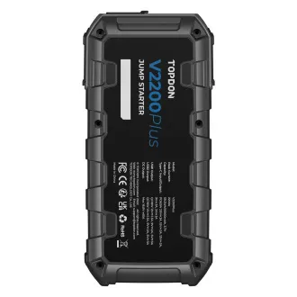 TOPDON V2200Plus/16000mAh/maksimalna izlazna struja 2200A/2xUSB-A/USB-C/DC priključak/tester baterija TOPDON V2200Plus/16000mAh/maksimalna izlazna struja 2200A/2xUSB-A/USB-C/DC priključak/tester baterija