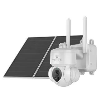 Solarna HD kamera Viking HDs03 4G/20000mAh/noćni vid u boji/IP66/aplikacija/obavijesti/bijela