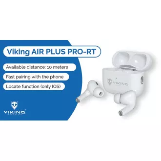 Bežične Bluetooth slušalice Viking AIR PLUS/ANC/BT/Wireless/Bijele Bežične Bluetooth slušalice Viking AIR PLUS/ANC/BT/Wireless/Bijele