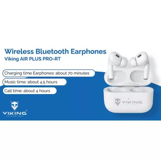 Bežične Bluetooth slušalice Viking AIR PLUS/ANC/BT/Wireless/Bijele Bežične Bluetooth slušalice Viking AIR PLUS/ANC/BT/Wireless/Bijele