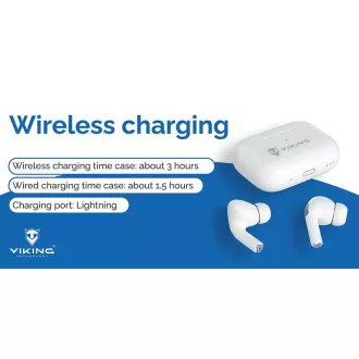 Bežične Bluetooth slušalice Viking AIR PLUS/ANC/BT/Wireless/Bijele Bežične Bluetooth slušalice Viking AIR PLUS/ANC/BT/Wireless/Bijele
