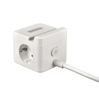 VIKING YC23H adapter za napajanje, bijeli/Izlaz: 2xAC, 1xUSB-A, 2xUSB-C/držač za mobitel/LED svjetlo/kabel od 1,4 m VIKING YC23H adapter za napajanje, bijeli/Izlaz: 2xAC, 1xUSB-A, 2xUSB-C/držač za mobitel/LED svjetlo/kabel od 1,4 m