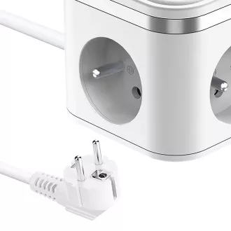 VIKING YC33 adapter za napajanje, bijeli/Izlaz: 3xAC, 1xUSB-A, 2xUSB-C/Tipka UKLJUČENO/ISKLJUČENO/Kabel od 1,4 m VIKING YC33 adapter za napajanje, bijeli/Izlaz: 3xAC, 1xUSB-A, 2xUSB-C/Tipka UKLJUČENO/ISKLJUČENO/Kabel od 1,4 m