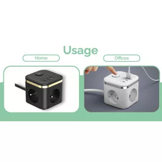 VIKING YC33 adapter za napajanje, bijeli/Izlaz: 3xAC, 1xUSB-A, 2xUSB-C/Tipka UKLJUČENO/ISKLJUČENO/Kabel od 1,4 m VIKING YC33 adapter za napajanje, bijeli/Izlaz: 3xAC, 1xUSB-A, 2xUSB-C/Tipka UKLJUČENO/ISKLJUČENO/Kabel od 1,4 m