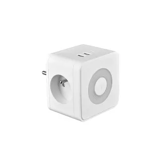 VIKING Y23L adapter za napajanje, bijeli/Izlaz: 2xAC, 1xUSB-A, 2xUSB-C/LED svjetlo na dodir