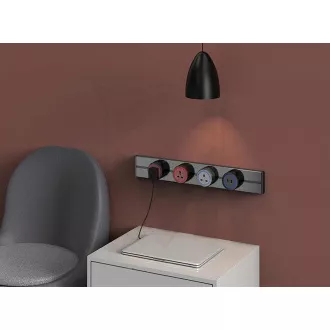 Modul utičnice Viking A40SB, srebrno-crni/izlazi - 1xAC/snaga do 2500W/230V,16A,50Hz/Tip utičnice