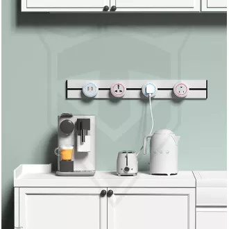 Modul utičnice Viking A40SB, srebrno-crni/izlazi - 1xAC/snaga do 2500W/230V,16A,50Hz/Tip utičnice