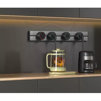 Modul utičnice Viking A40SB, srebrno-crni/izlazi - 1xAC/snaga do 2500W/230V,16A,50Hz/Tip utičnice
