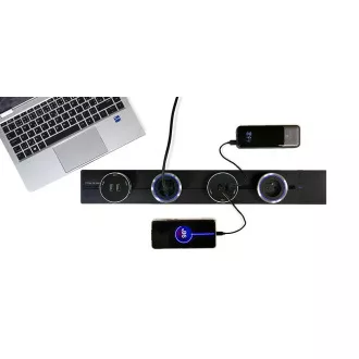 Modul utičnice Viking A40SB, srebrno-crni/izlazi - 1xAC/snaga do 2500W/230V,16A,50Hz/Tip utičnice
