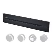 Utičnica - ugradbena Viking LZ40B/230V,50Hz/duljina 40cm/crna/do 5 modula/IP20/aluminij/ugradbena