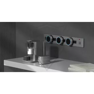 Utičnica - ugradbena Viking LZ40B/230V,50Hz/duljina 40cm/crna/do 5 modula/IP20/aluminij/ugradbena