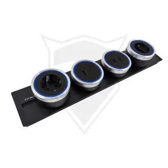 Utičnica - ugradbena Viking LZ40B/230V,50Hz/duljina 40cm/crna/do 5 modula/IP20/aluminij/ugradbena Utičnica - ugradbena Viking LZ40B/230V,50Hz/duljina 40cm/crna/do 5 modula/IP20/aluminij/ugradbena