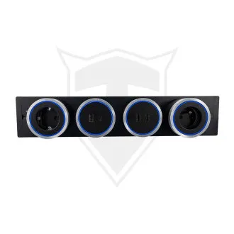 Utičnica - ugradbena Viking LZ40B/230V,50Hz/duljina 40cm/crna/do 5 modula/IP20/aluminij/ugradbena Utičnica - ugradbena Viking LZ40B/230V,50Hz/duljina 40cm/crna/do 5 modula/IP20/aluminij/ugradbena