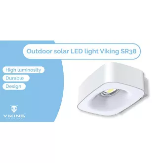 Vanjska solarna LED svjetiljka Viking SR38/700 lm/4 načina rada/IP65/dnevno bijela