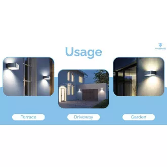 Vanjska solarna LED svjetiljka Viking SR38/700 lm/4 načina rada/IP65/dnevno bijela