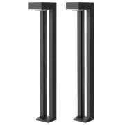 Vanjska solarna LED svjetiljka Viking SR07 - 2 kom/1000 lm/IP54/2 načina rada/toplo bijela