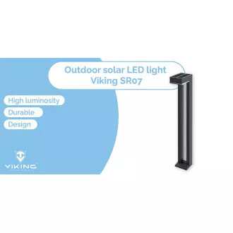 Vanjska solarna LED svjetiljka Viking SR07 - 2 kom/1000 lm/IP54/2 načina rada/toplo bijela
