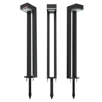Vanjska solarna LED svjetiljka Viking SR07 - 2 kom/1000 lm/IP54/2 načina rada/toplo bijela
