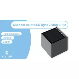 Vanjska solarna LED svjetiljka Viking SR32/700 lm/IP54/4 načina rada/dnevno bijela