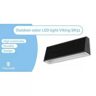 Vanjska solarna LED svjetiljka Viking SR31/700 lm/IP44/4 načina rada/dnevno bijela