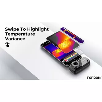 TOPDON termalna infracrvena kamera TS001/256x192/Windows/Android/vidno polje 13°x10°/USB-C/
