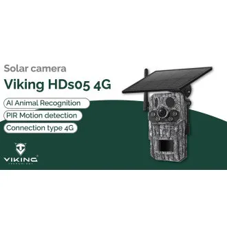 Solarna kamera Viking HDs05 4G/2304x1296/PIR detekcija/senzor pokreta/7800mAh Solarna kamera Viking HDs05 4G/2304x1296/PIR detekcija/senzor pokreta/7800mAh