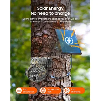 Solarna kamera Viking HDs04 4G siva/2304x1296/PIR detekcija/senzor pokreta/7800mAh